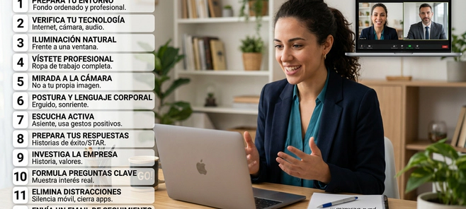 12 consejos para destacar en una entrevista virtual y conseguir el puesto